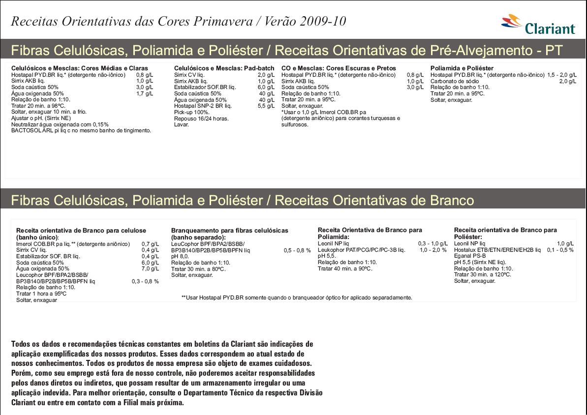 Receitas Orientativas